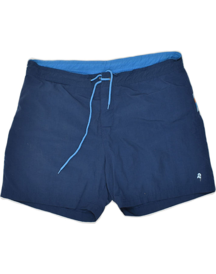 INVICTA Mens Swimming Shorts XL Navy Blue Striped Polyester | Vintage Invicta | Thrift | Second-Hand Invicta | Used Clothing | Messina Hembry 