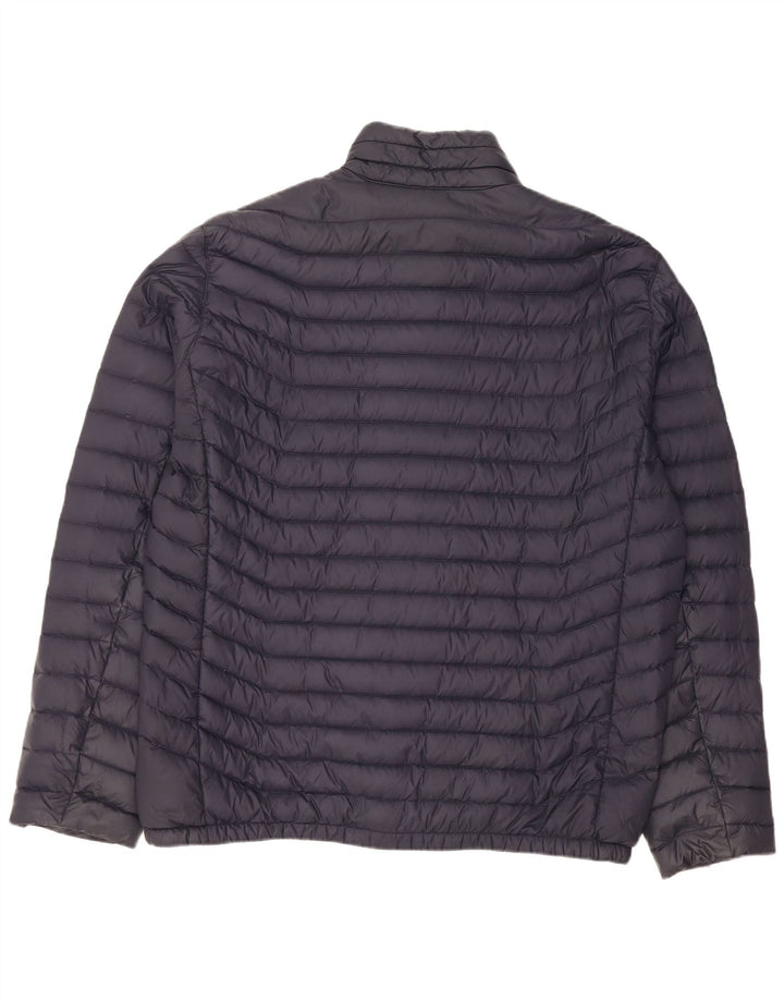 MICHAEL KORS Mens Padded Jacket UK 42 XL Navy Blue Nylon