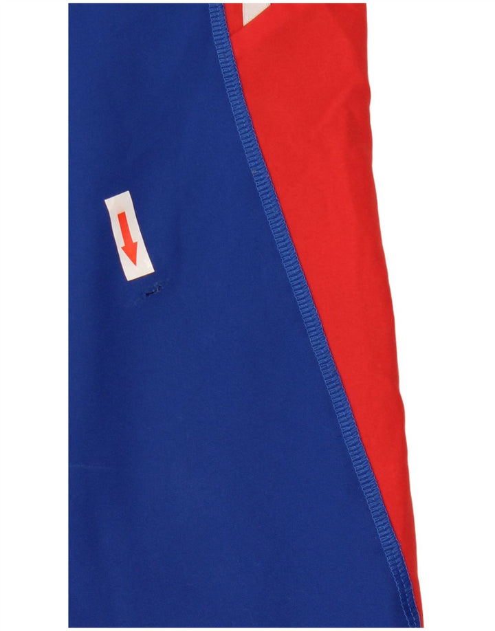 Adidas Mens Tracksuit Trousers Joggers Medium Blue Colourblock Polyester