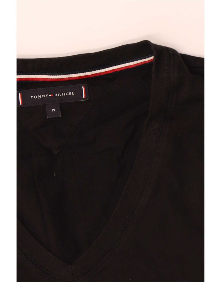Tommy Hilfiger Mens T-Shirt Top Medium Black Cotton