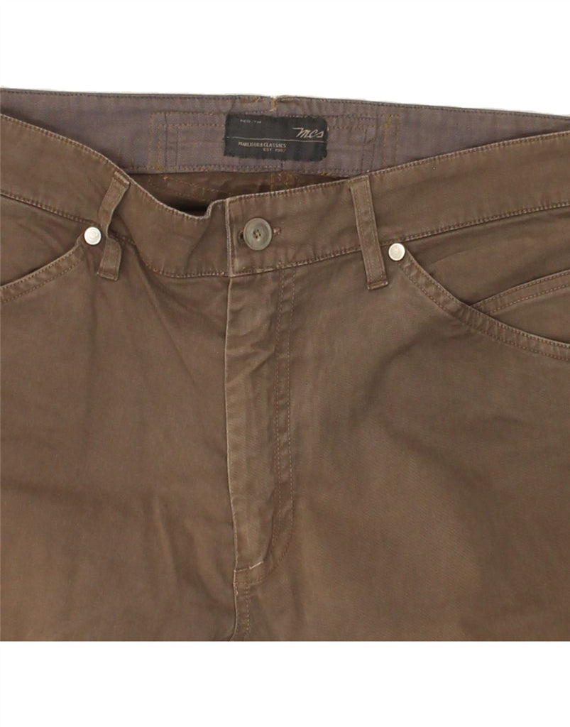 MARLBORO CLASSICS Mens Straight Casual Trousers W34 L28  Brown Cotton | Vintage Marlboro Classics | Thrift | Second-Hand Marlboro Classics | Used Clothing | Messina Hembry 