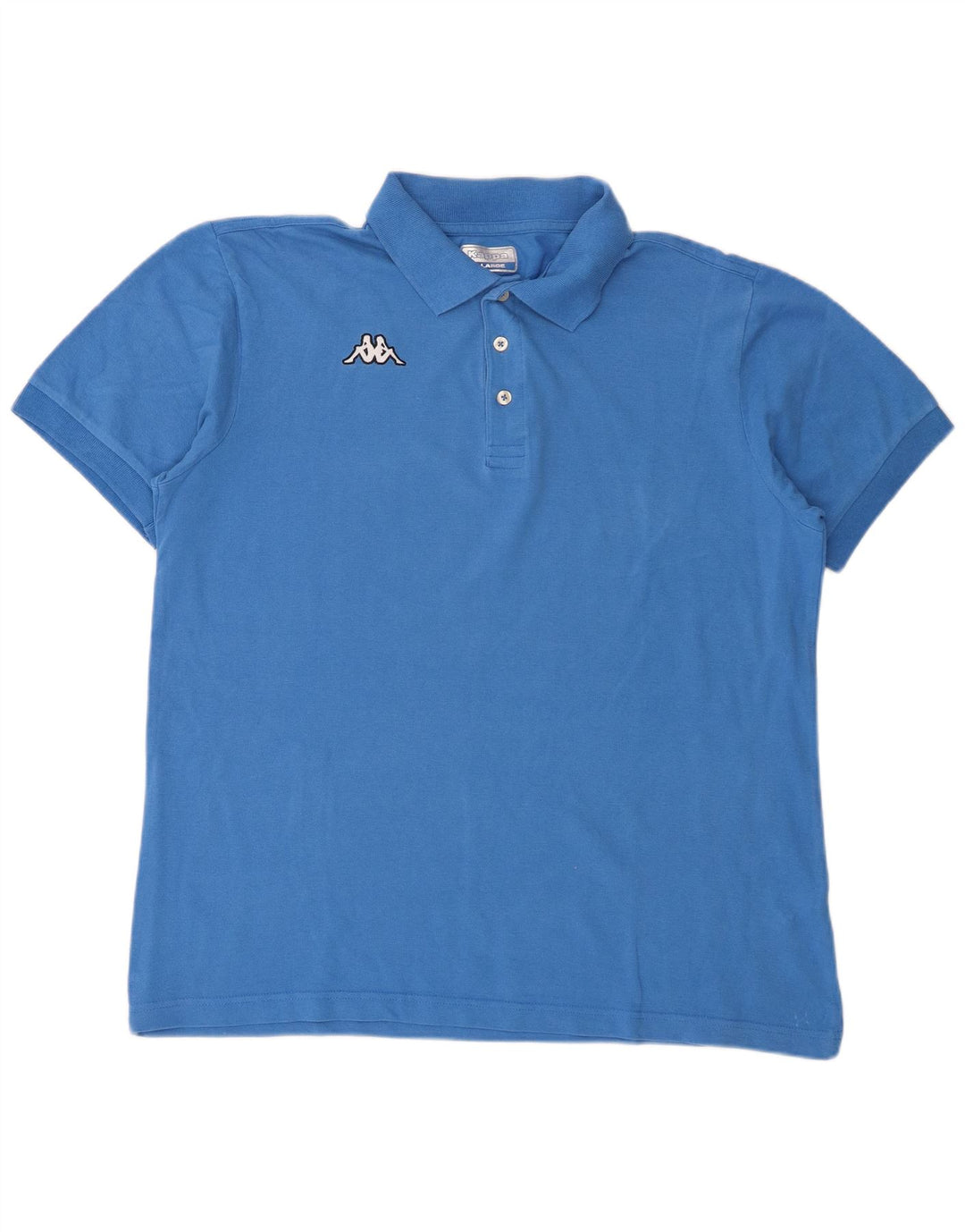 Kappa Mens Polo Shirt XL Blue Cotton