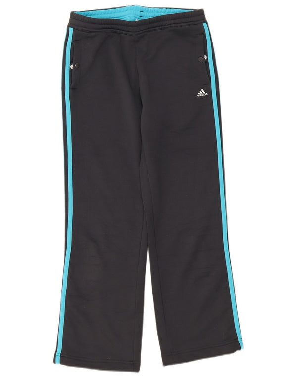 Adidas Womens Tracksuit Trousers UK 12 Medium Grey Polyester