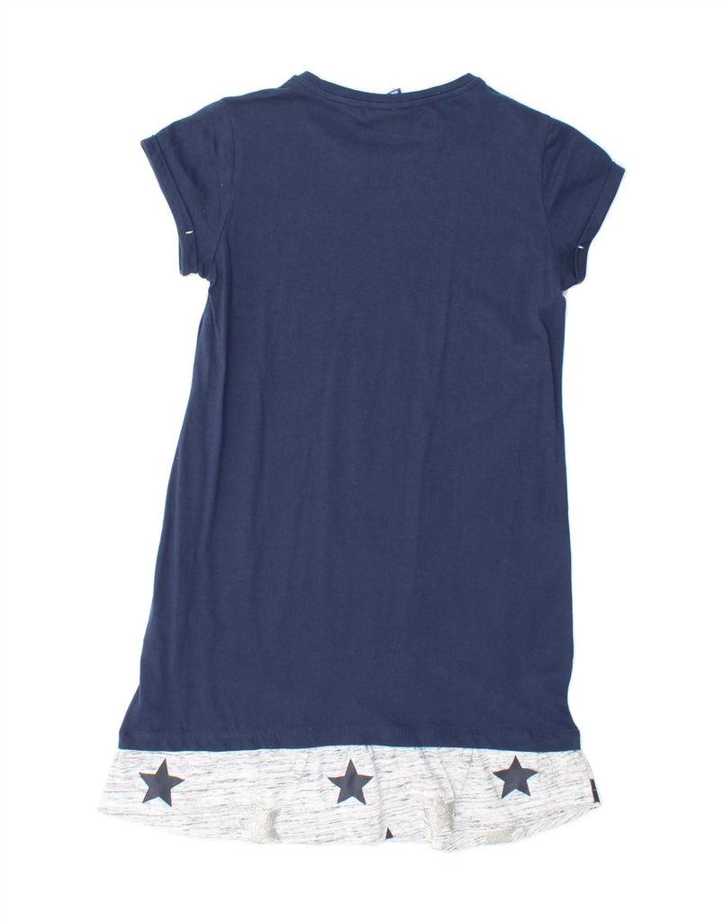 CHAMPION Girls Graphic T-Shirt Dress 13-14 Years Navy Blue Colourblock Vintage Champion and Second-Hand Champion from Messina Hembry 