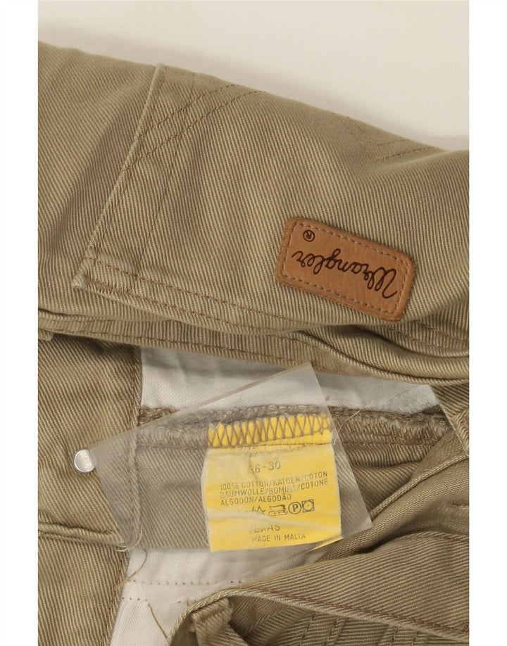 Wrangler Mens Texas Denim Shorts W36 Large Beige Cotton