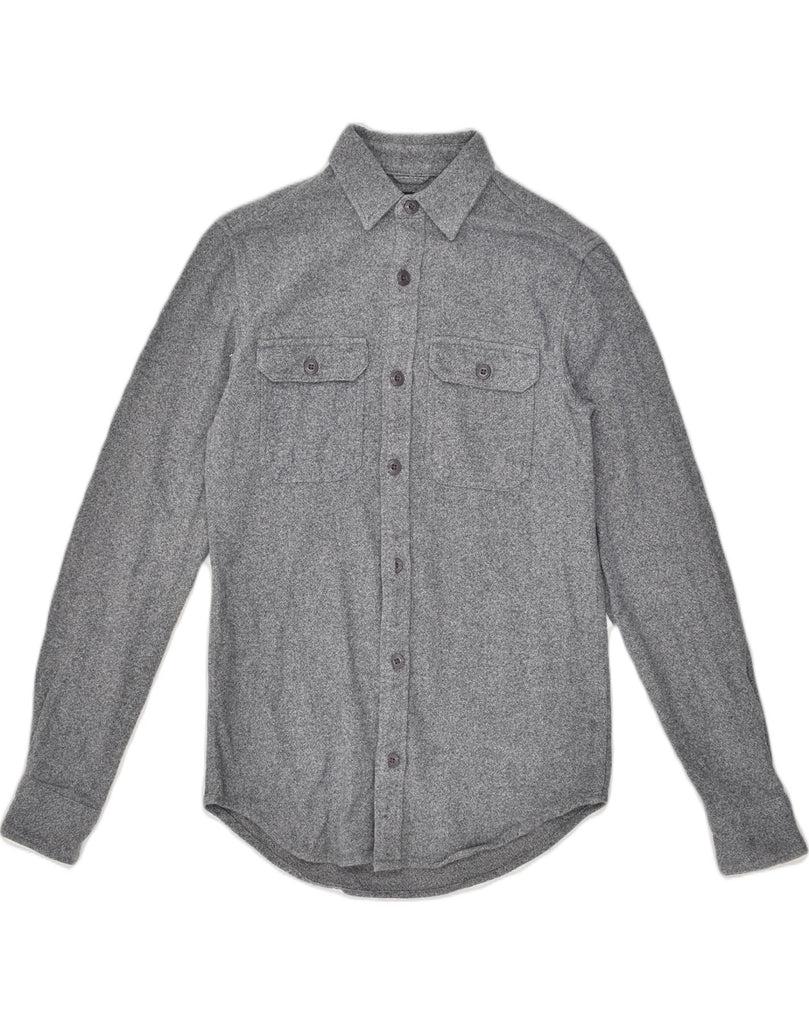 PULL & BEAR Mens Shirt XS Grey Flecked Cotton | Vintage Pull & Bear | Thrift | Second-Hand Pull & Bear | Used Clothing | Messina Hembry 