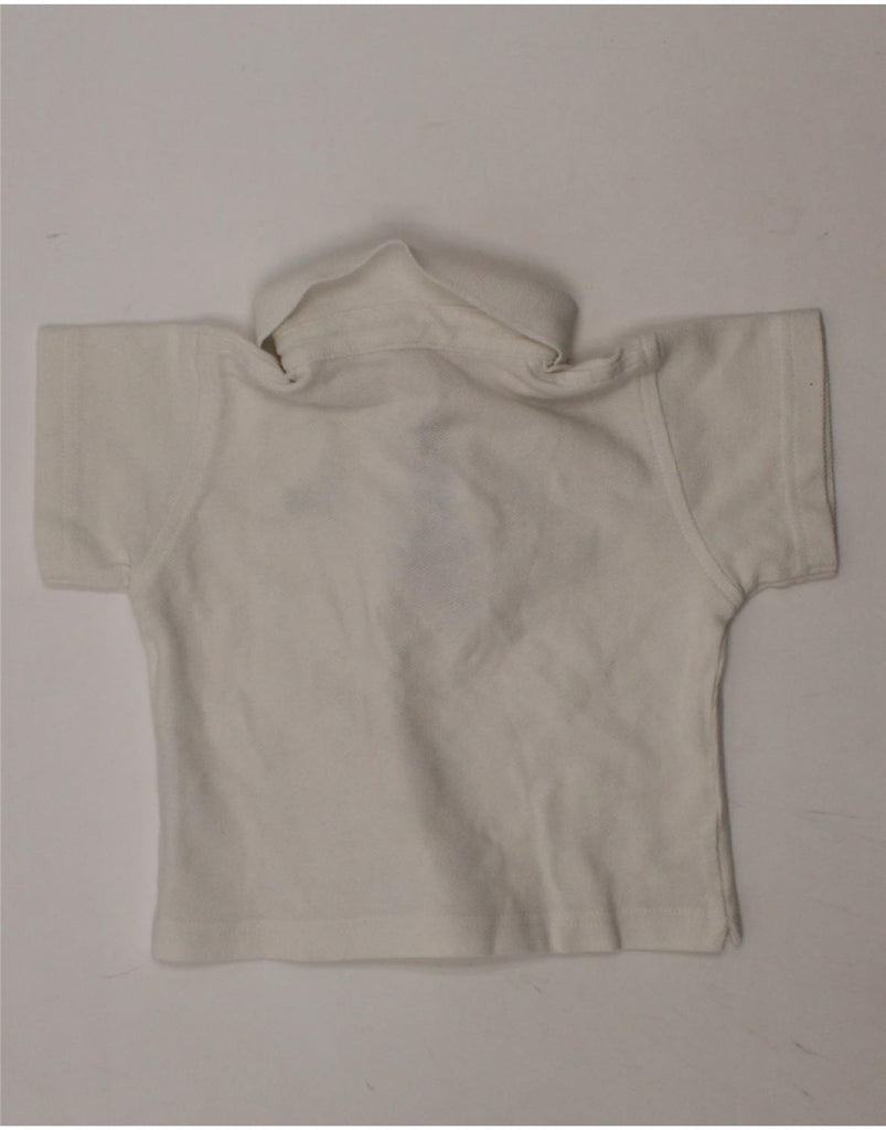 BURBERRY Baby Boys Polo Shirt 0-3 Months White Cotton Vintage Burberry and Second-Hand Burberry from Messina Hembry 