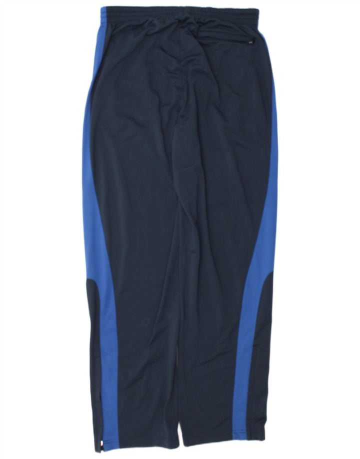 Fila Mens Tracksuit Trousers IT 52/54 Large Navy Blue Colourblock