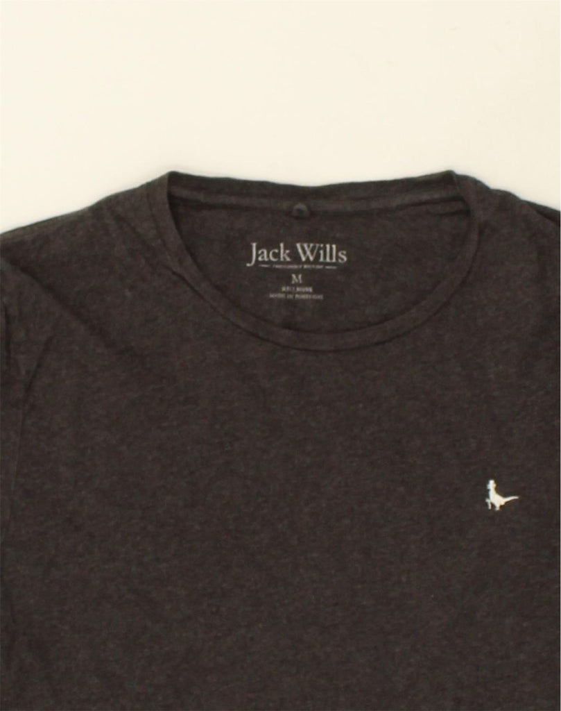 JACK WILLS Mens T-Shirt Top Medium Grey Cotton | Vintage Jack Wills | Thrift | Second-Hand Jack Wills | Used Clothing | Messina Hembry 