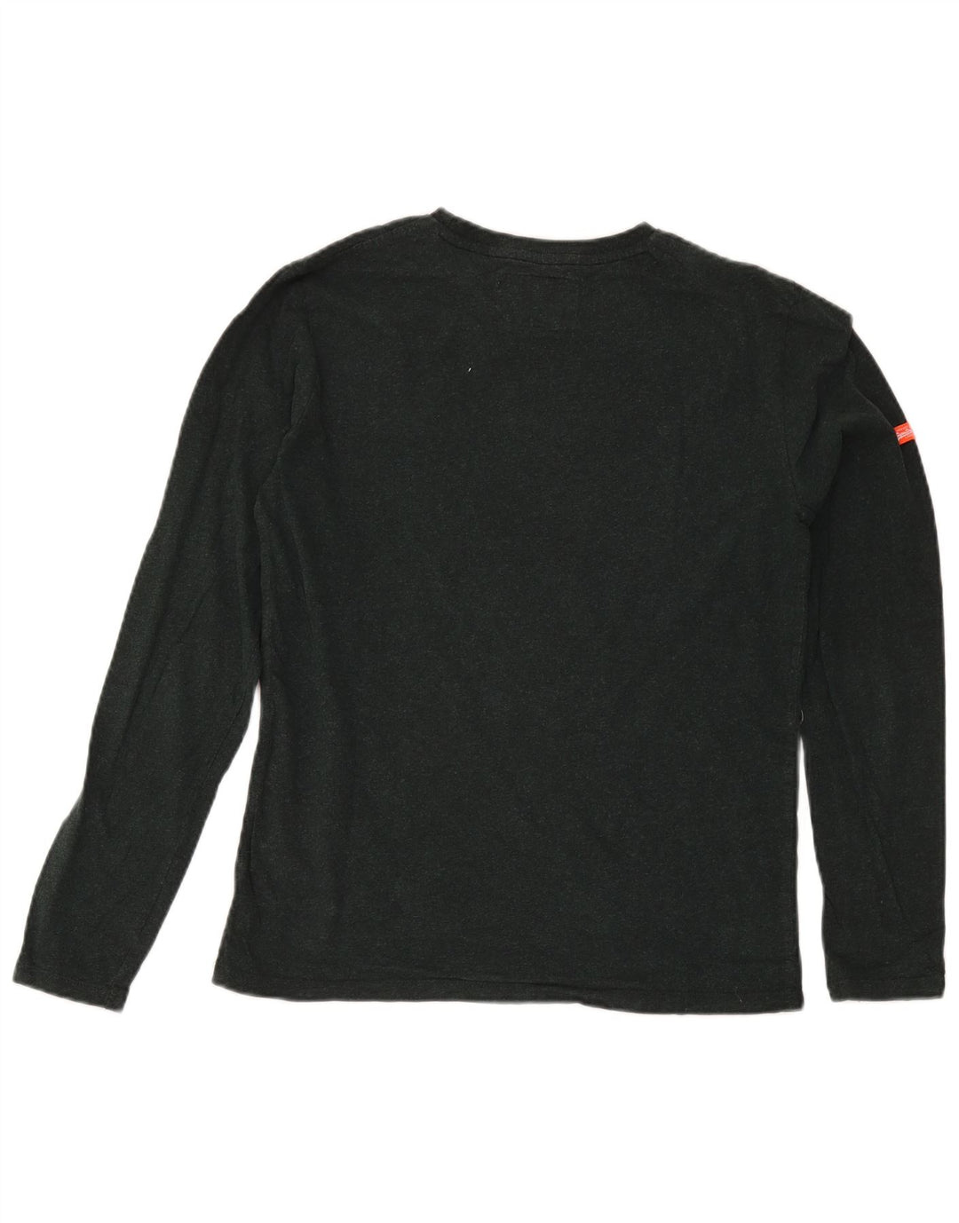 Superdry Mens Top Long Sleeve Medium Green Cotton
