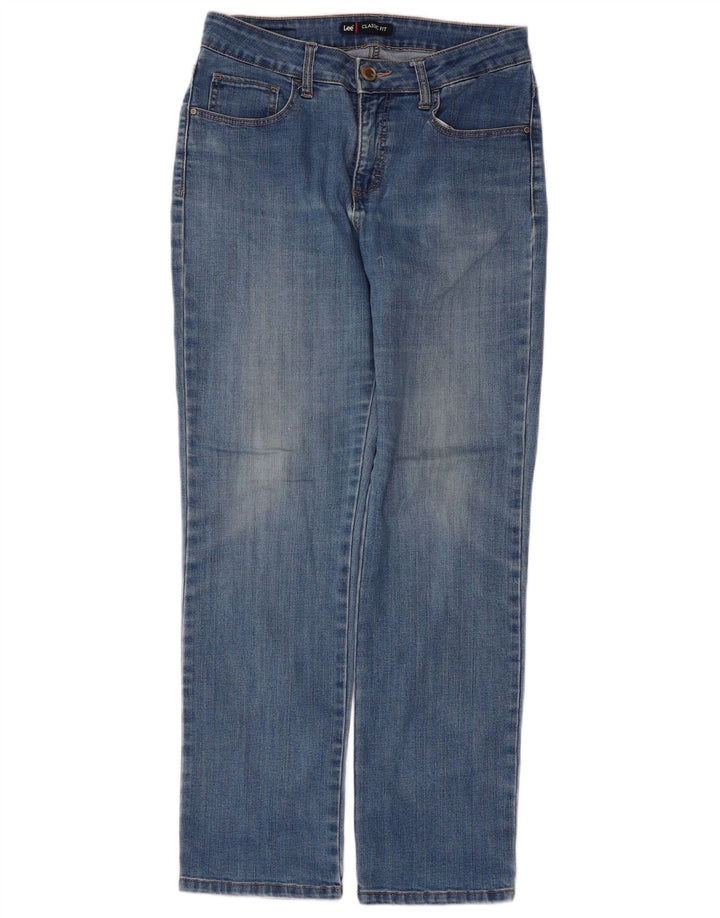 Lee Womens Classic Fit Straight Jeans W32 L29 Blue