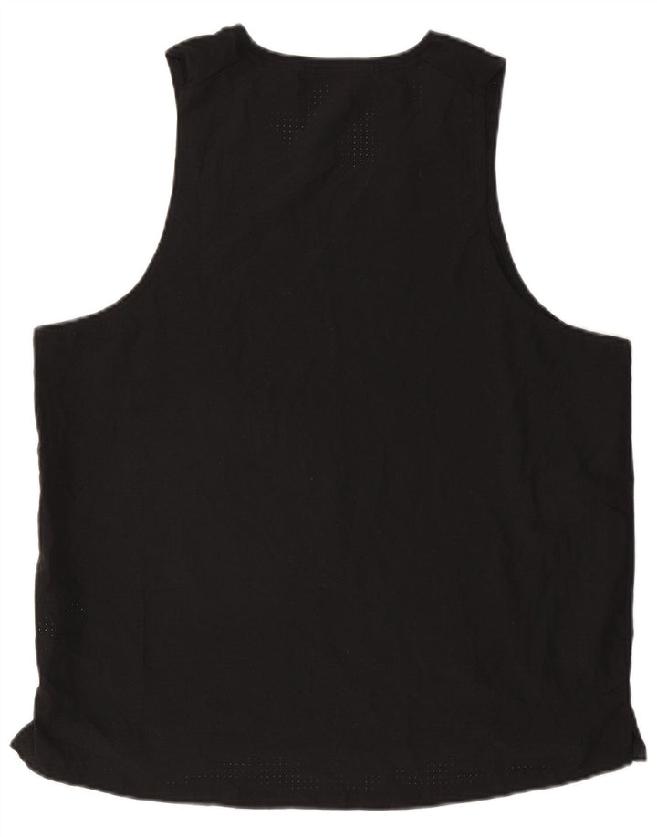 Nike Mens Dri Fit Graphic Vest Top XL Black Polyester