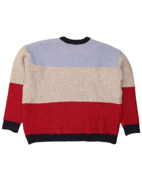 Marks & Spencer Womens Crew Neck Jumper Sweater UK 16 Large Multicoloured
