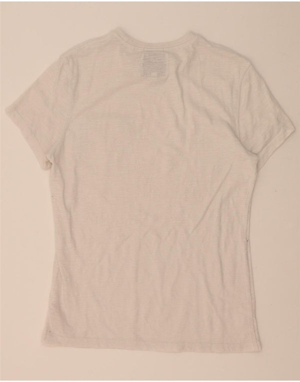Jack Wills Mens Slim Fit T-Shirt Top Large White Cotton