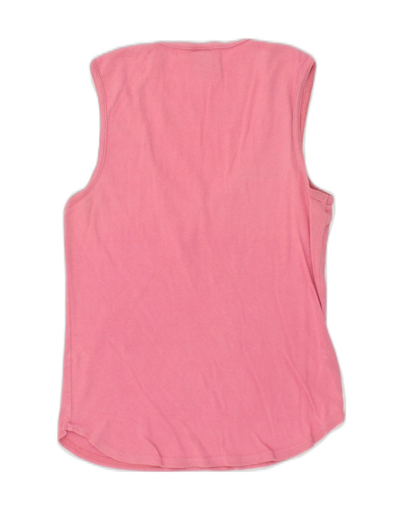 GAP Womens Graphic Vest Top UK 8 Small Pink Cotton | Vintage Gap | Thrift | Second-Hand Gap | Used Clothing | Messina Hembry 