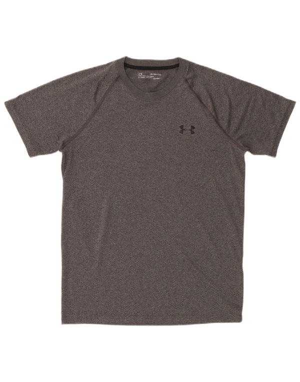 Under Armour Mens Heat Gear T-Shirt Top XS Grey
