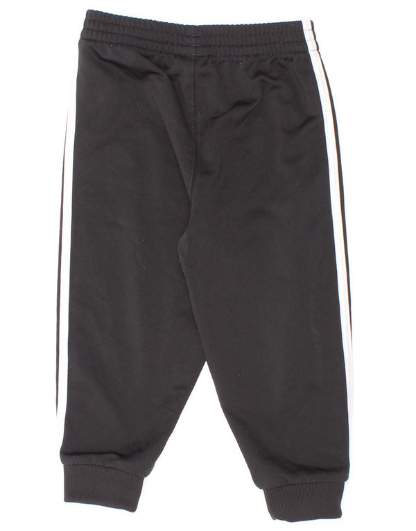 Adidas Baby Boys Joggers Tracksuit Trousers 12-18 Months Black Polyester