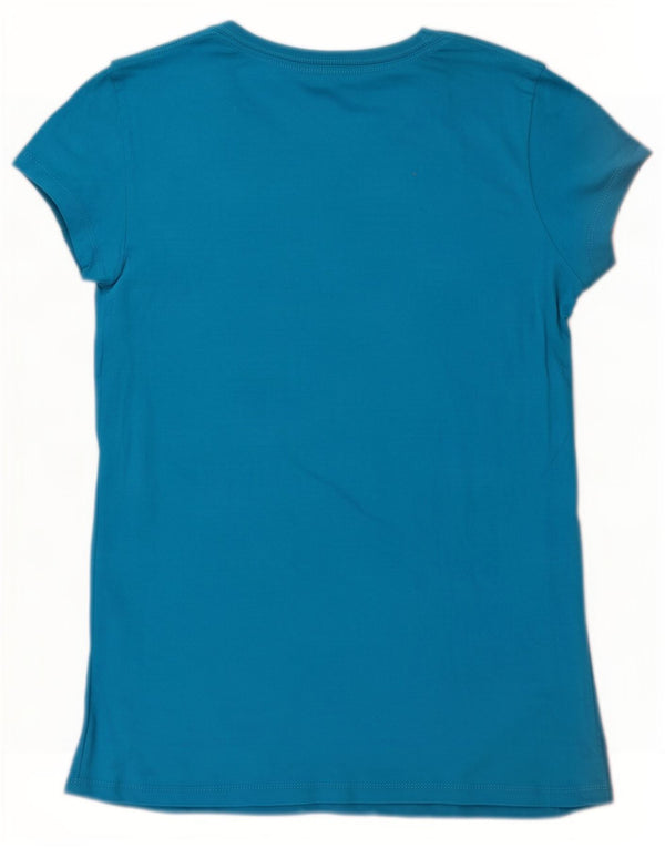 Hard Rock Cafe Womens Barcelona Graphic T-Shirt Top UK 14 Large Blue Cotton