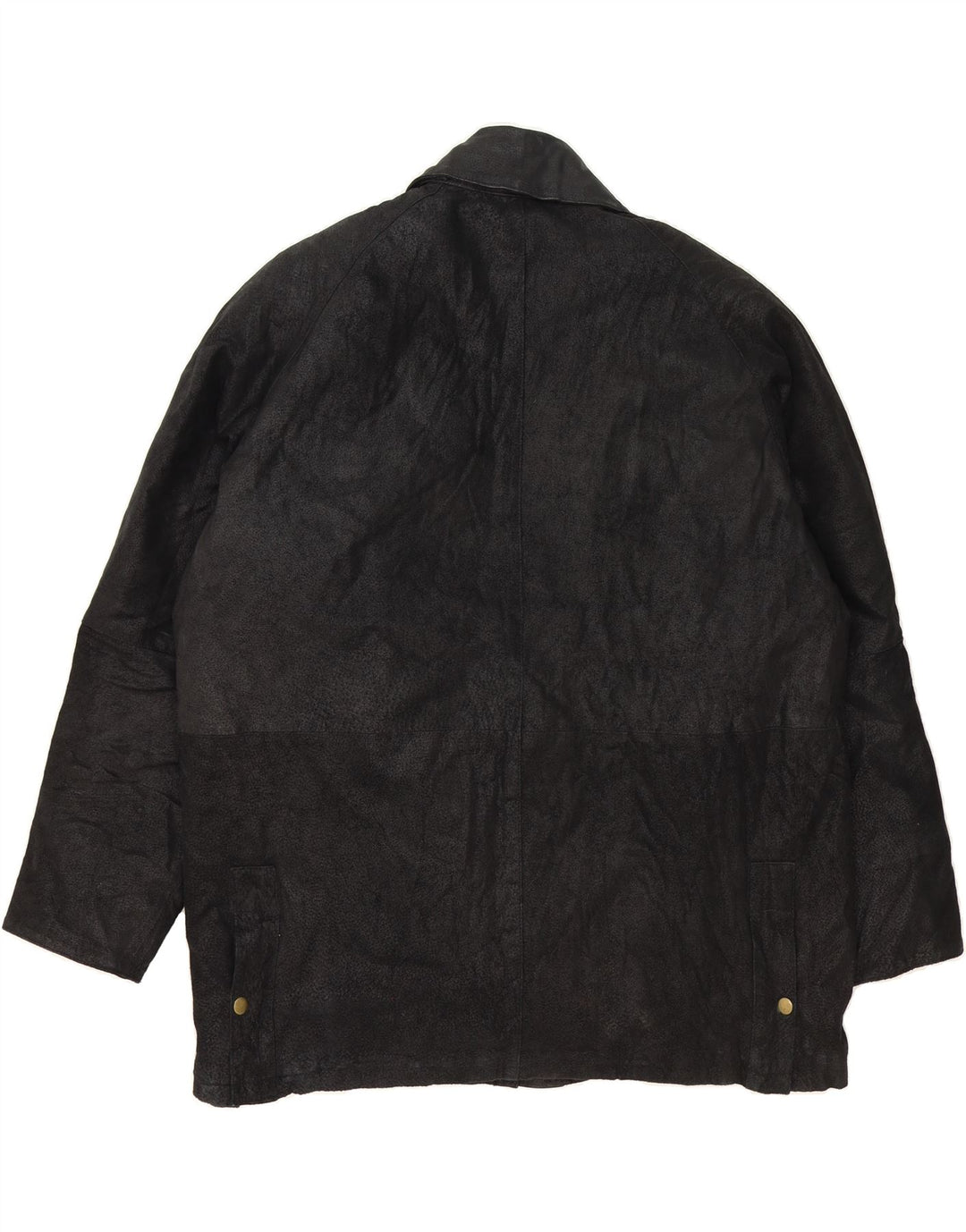 VINTAGE Mens Leather Jacket IT 54 2XL Black Leather Vintage Vintage and Second-Hand Vintage from Messina Hembry 