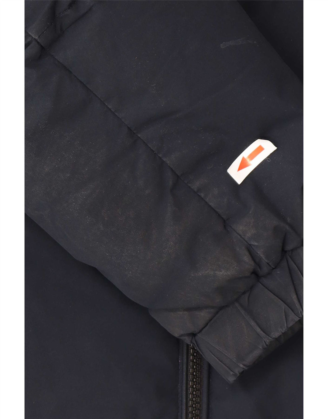Tommy Hilfiger Mens Hooded Padded Jacket UK 38 Medium Navy Blue Polyester