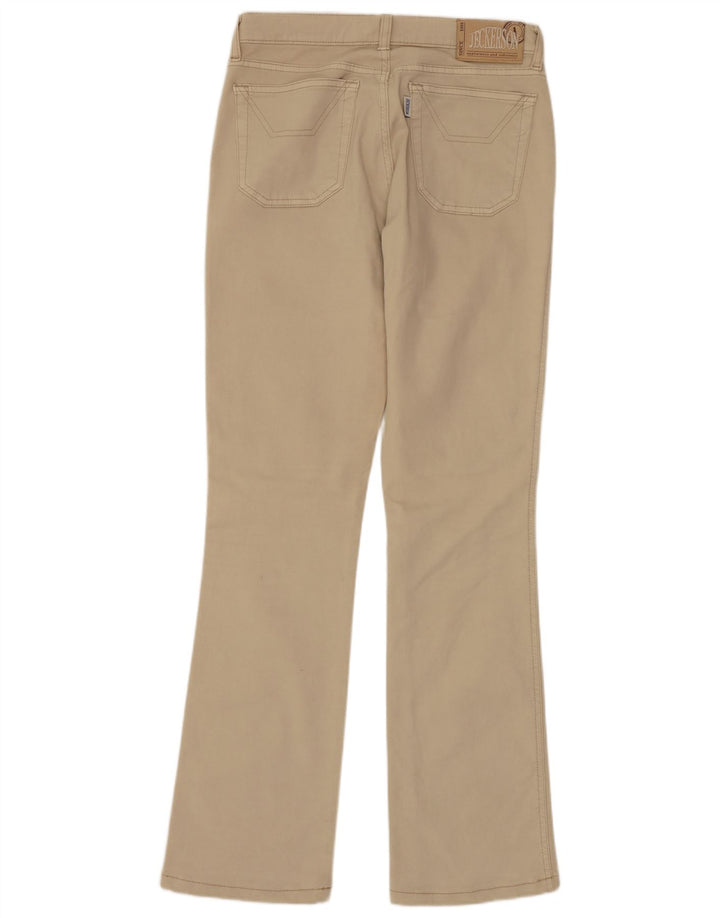 JECKERSON Womens Bootcut Jeans W29 L31 Beige Cotton