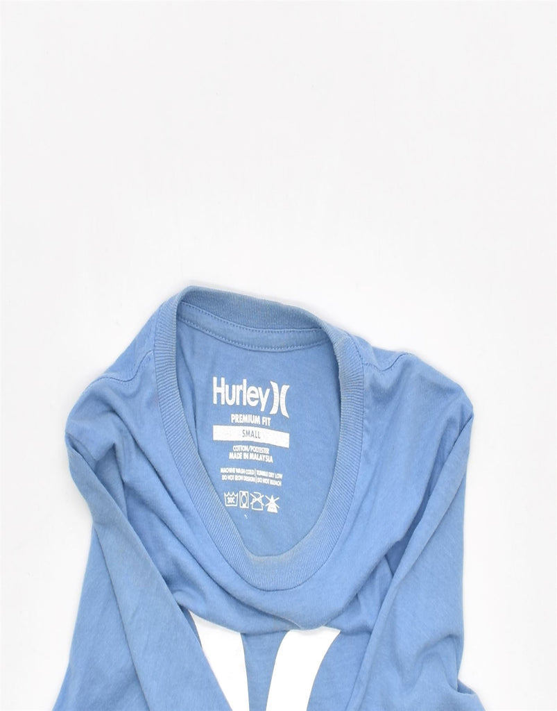 HURLEY Mens Graphic T-Shirt Top Small Blue Cotton | Vintage | Thrift | Second-Hand | Used Clothing | Messina Hembry 