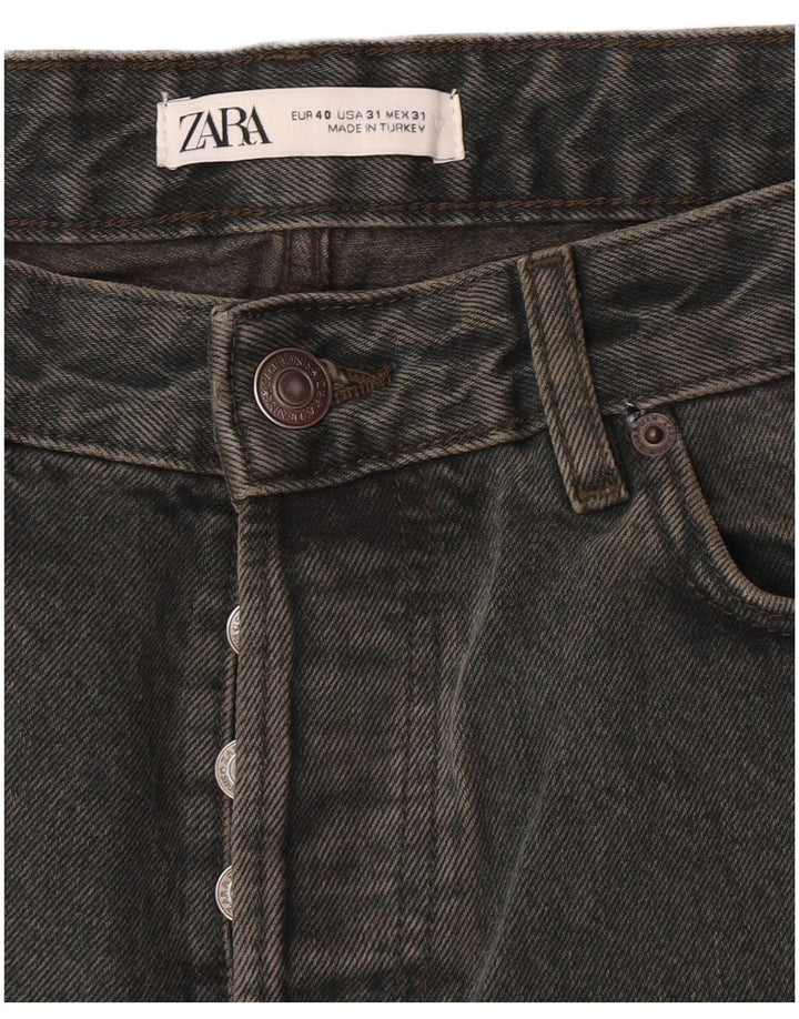 Zara Mens Straight Jeans EU 40 MMedium W31 L33 Green