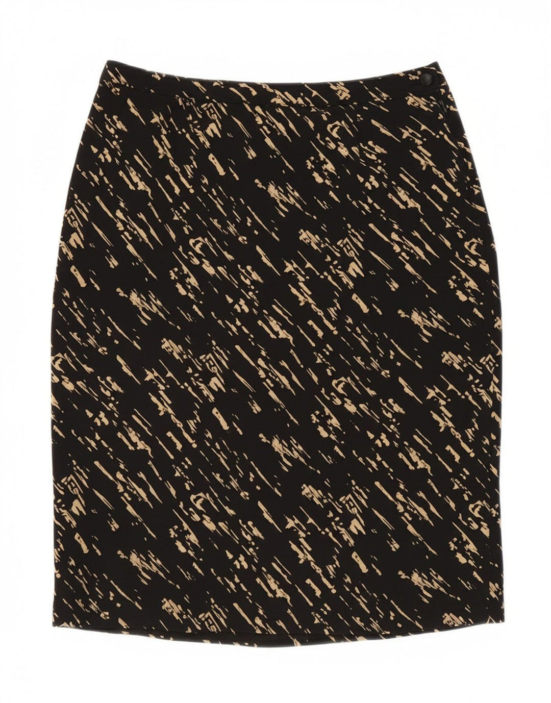 VINTAGE Womens Abstract Pattern Pencil Skirt W27 Small Black Vintage Vintage and Second-Hand Vintage from Messina Hembry 