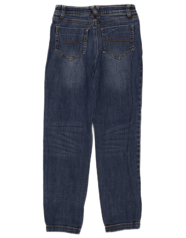 Joules Girls Straight Jeans 7-8 Years W22 L22 Blue Cotton