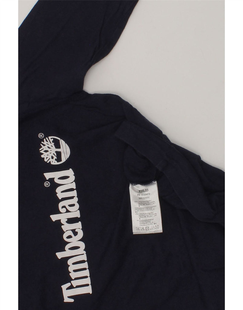 TIMBERLAND Boys Graphic Top Long Sleeve 2-3 Years Navy Blue Cotton | Vintage Timberland | Thrift | Second-Hand Timberland | Used Clothing | Messina Hembry 