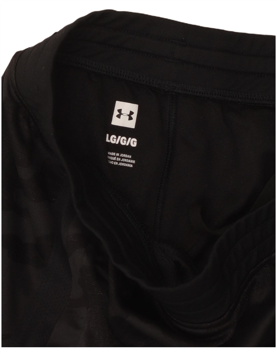 UNDER ARMOUR Womens Tracksuit Trousers UK 16 Large  Black Camouflage