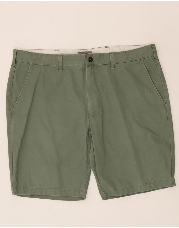 Marks & Spencer Mens Chino Shorts W38 XL Green Cotton