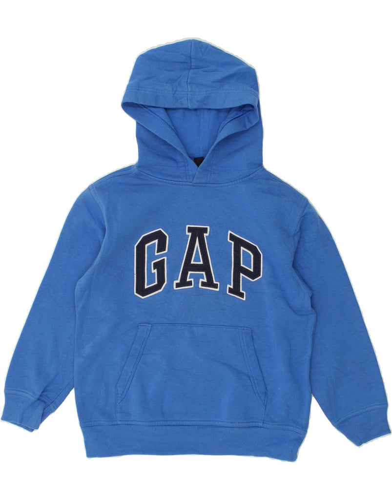 GAP Boys Graphic Hoodie Jumper 8-9 Years Medium Blue Cotton | Vintage Gap | Thrift | Second-Hand Gap | Used Clothing | Messina Hembry 