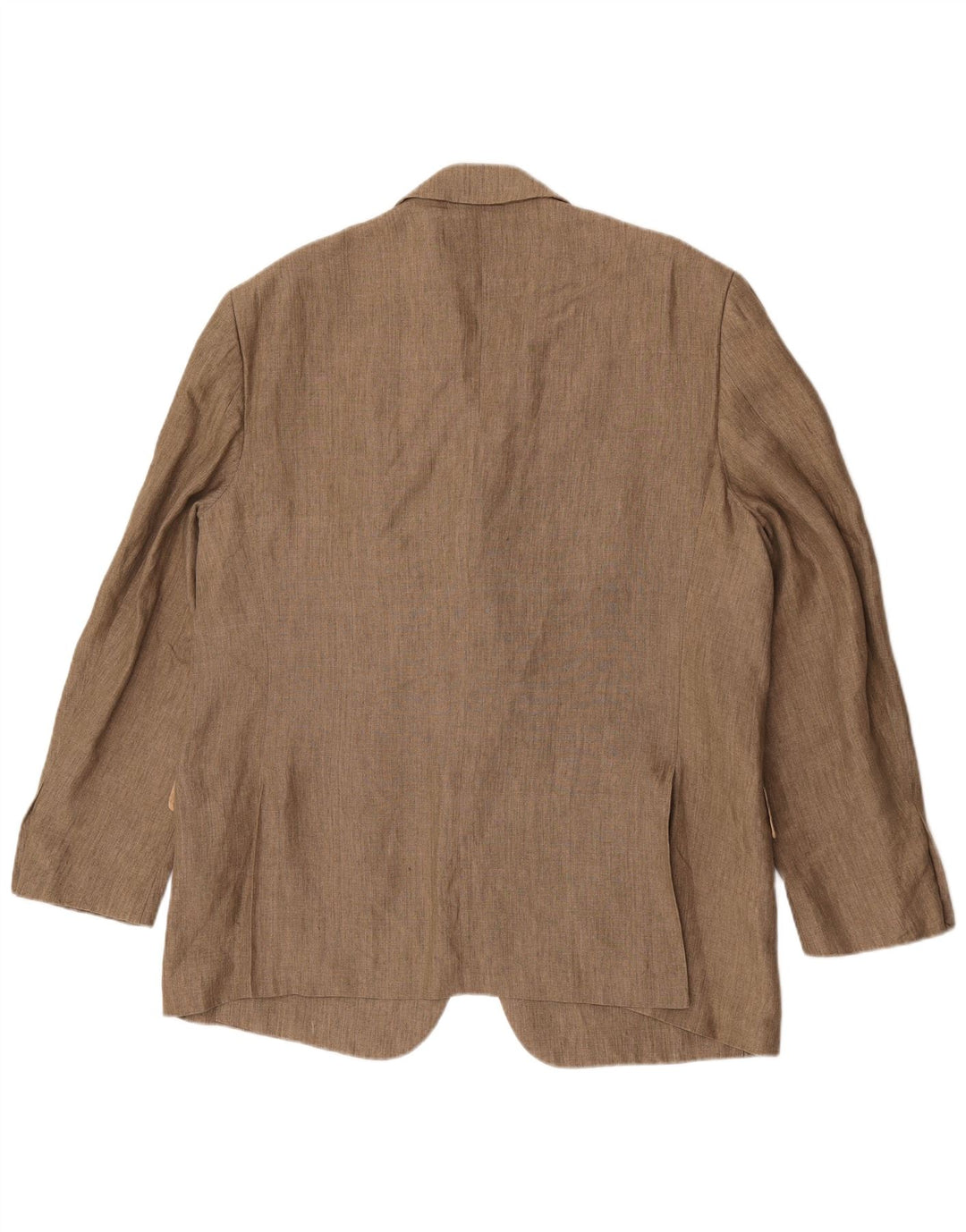 San Remo Mens 3 Button Slim Blazer Jacket IT 58 4XL Brown Viscose