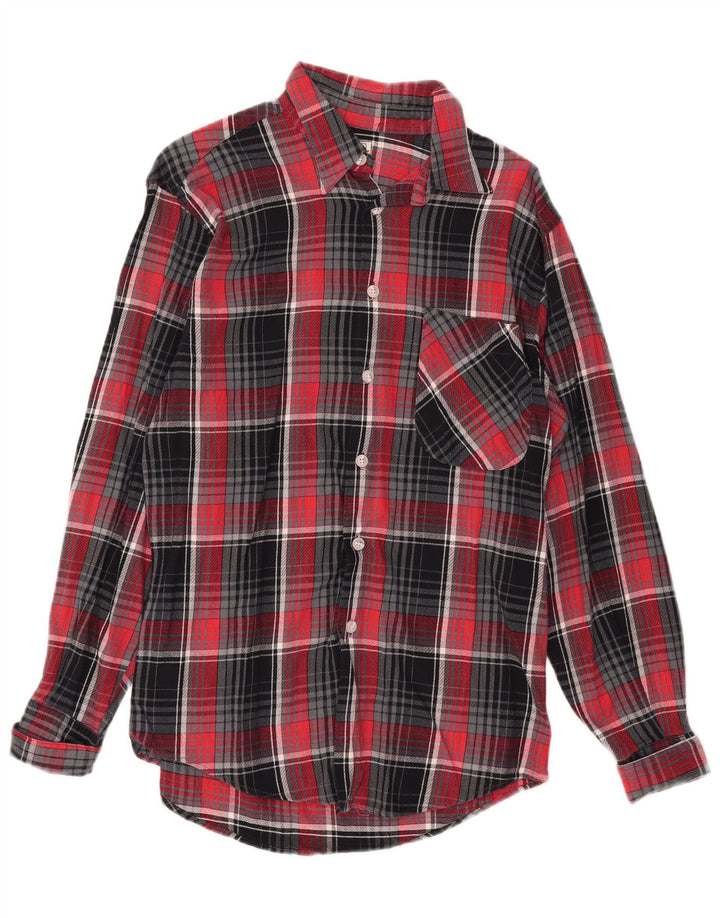West Coast Mens Flannel Shirt Small Red Check