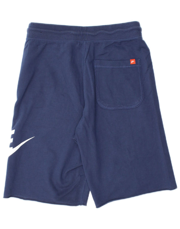 Nike Mens Graphic Sport Shorts Small  Navy Blue Cotton