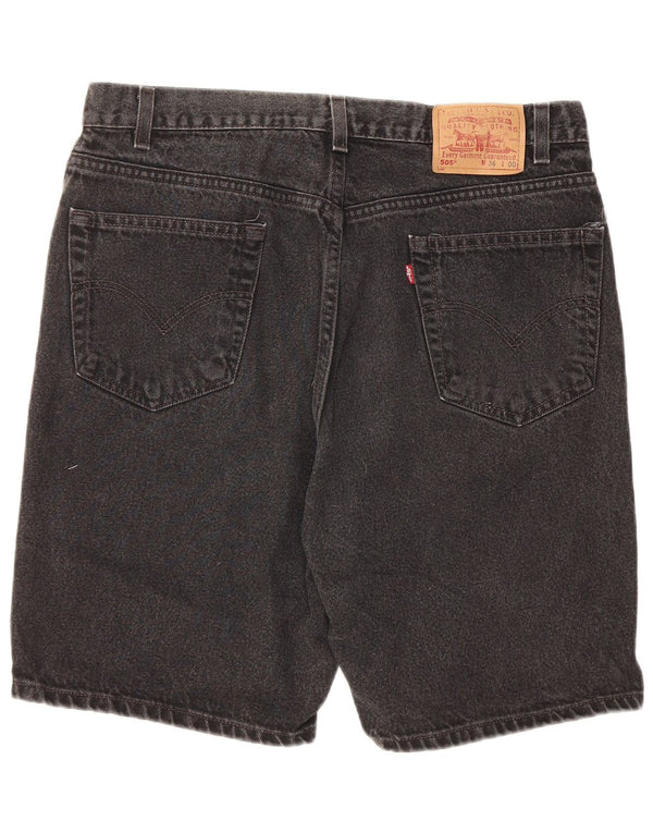 Levi's Mens 505 Regular Fit Denim Shorts W36 Large Black Cotton