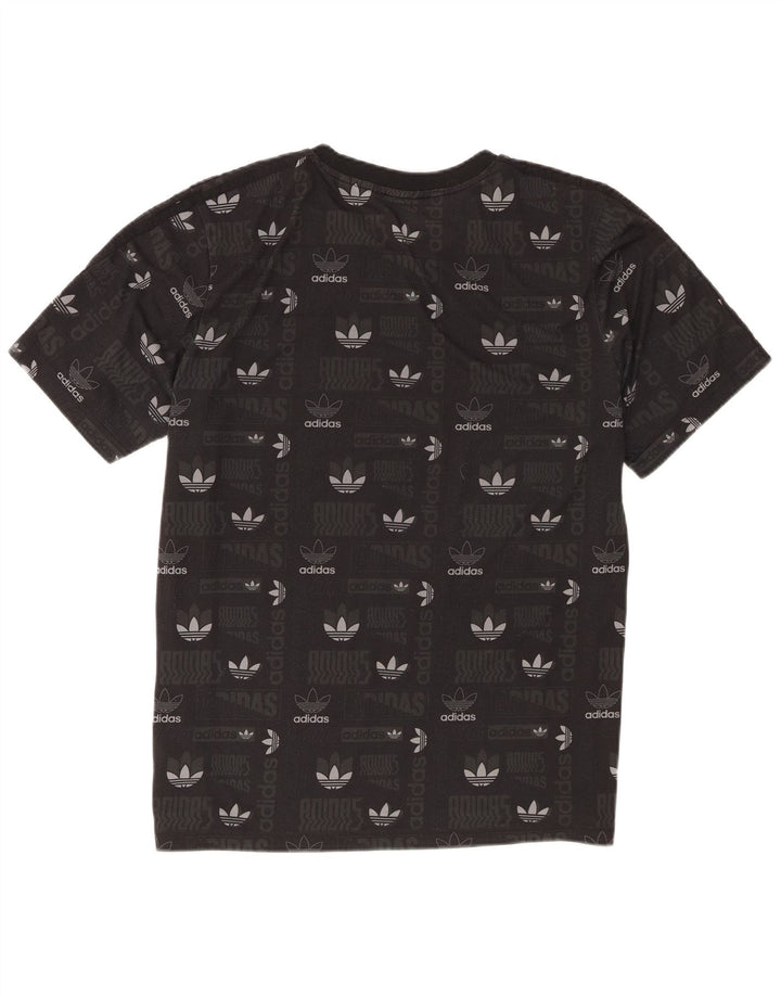 Adidas Mens Graphic T-Shirt Top Large Black Polyester