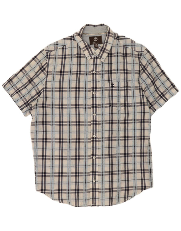 Timberland Mens Earthkeepers Regular Fit Shirt Large White Check