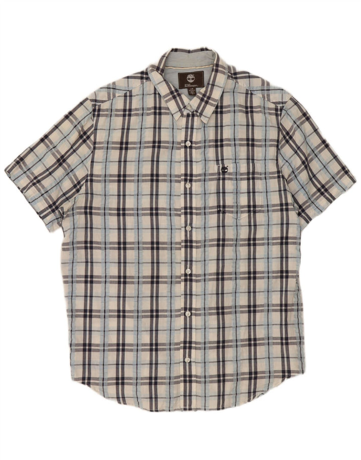 Timberland Mens Earthkeepers Regular Fit Shirt Large White Check