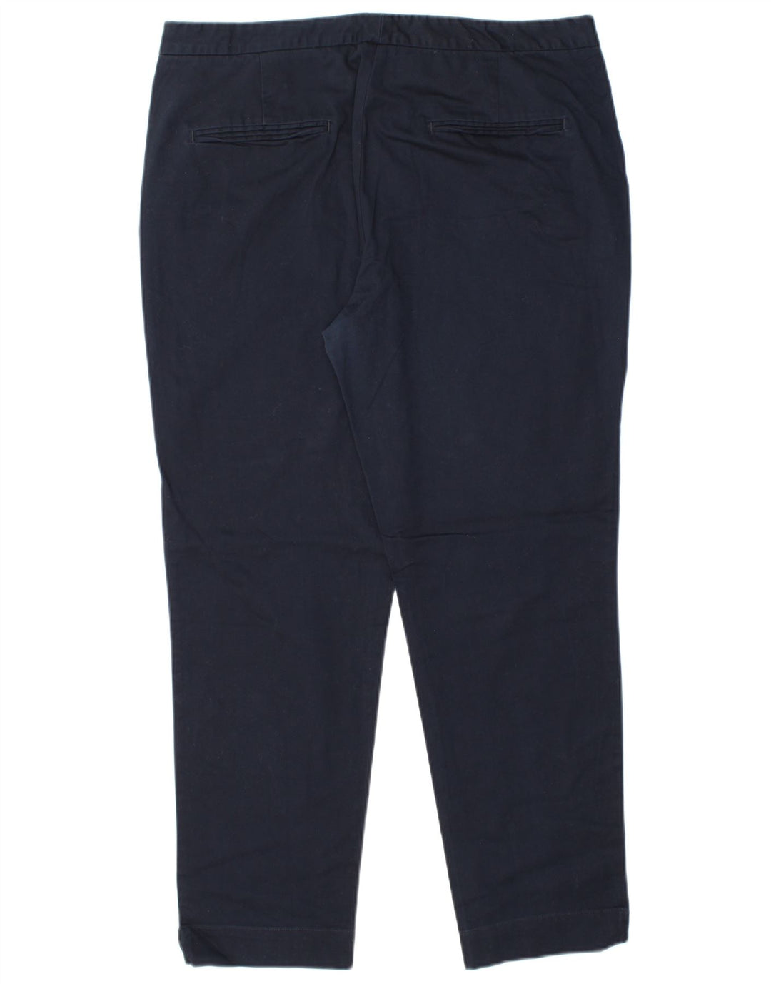 MASSIMO DUTTI Womens Chino Trousers EU 44 XL W34 L28 Navy Blue Classic