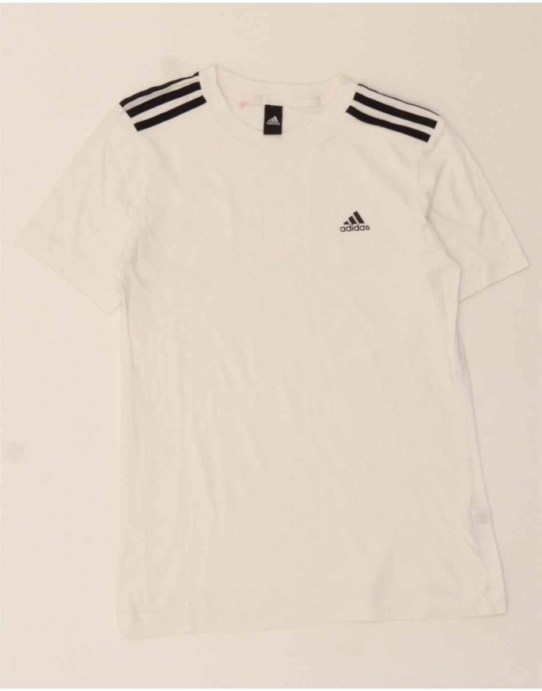ADIDAS Womens T-Shirt Top UK 10 Small White Vintage Adidas and Second-Hand Adidas from Messina Hembry 