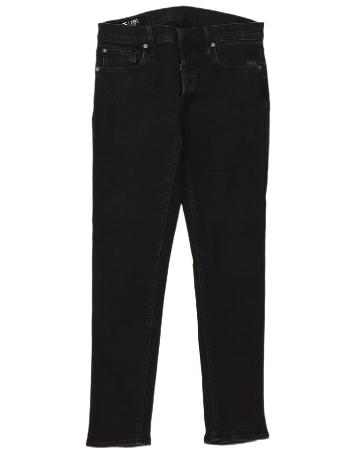 G-Star Mens 3301 Slim Jeans W30 L32 Black