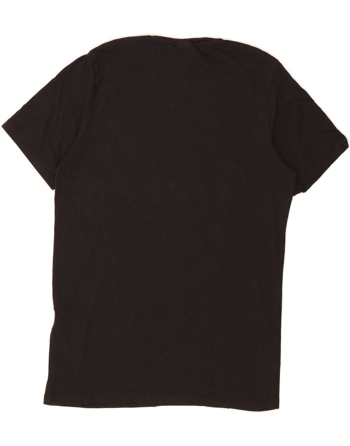 JACK & JONES Mens Graphic T-Shirt Top Large Black Cotton Vintage Jack & Jones and Second-Hand Jack & Jones from Messina Hembry 