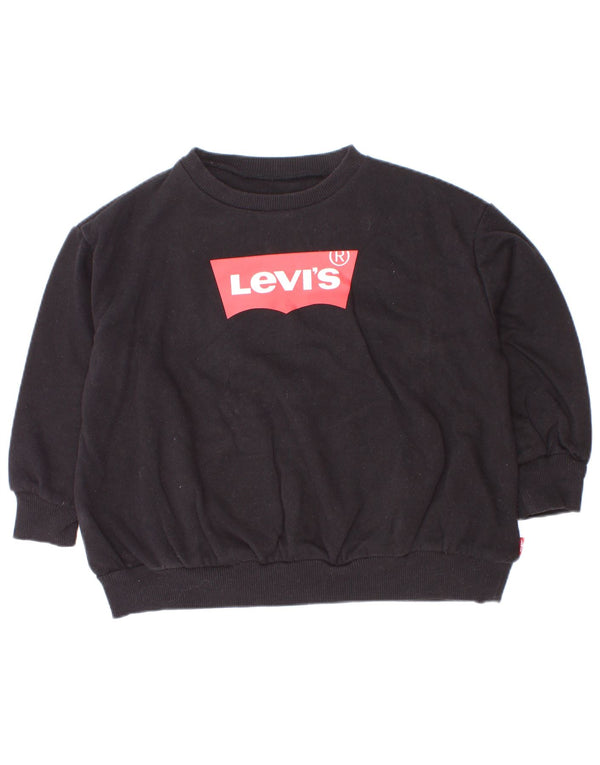 Levi's Baby Boys Graphic Sweatshirt Jumper 18-24 Months Black Cotton