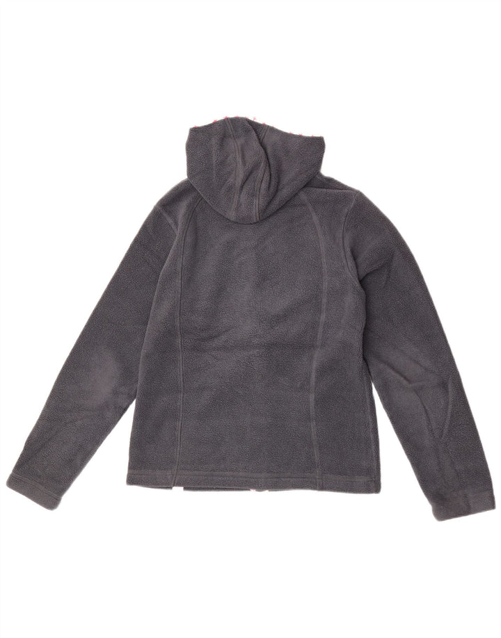 Quiksilver Womens Roxy Hooded Fleece Jacket US 4 Small Navy Blue Polyester