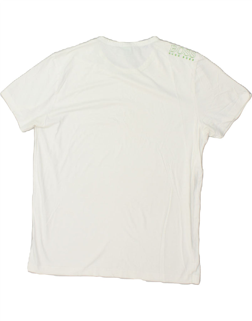 HUGO BOSS Womens T-Shirt Top UK 18 XL White | Vintage Hugo Boss | Thrift | Second-Hand Hugo Boss | Used Clothing | Messina Hembry 