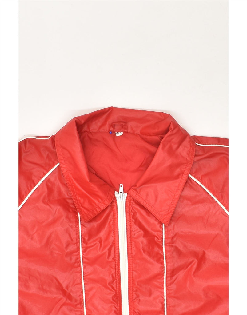 C&A Womens Bomber Jacket IT 54 3XL Red Nylon | Vintage C&A | Thrift | Second-Hand C&A | Used Clothing | Messina Hembry 