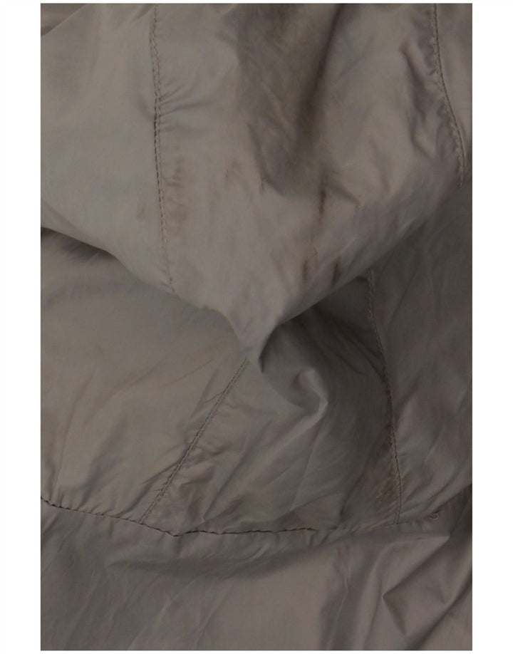 K-Way Womens Reversible Hooded Rain Jacket UK 14 Medium Navy Blue Polyamide