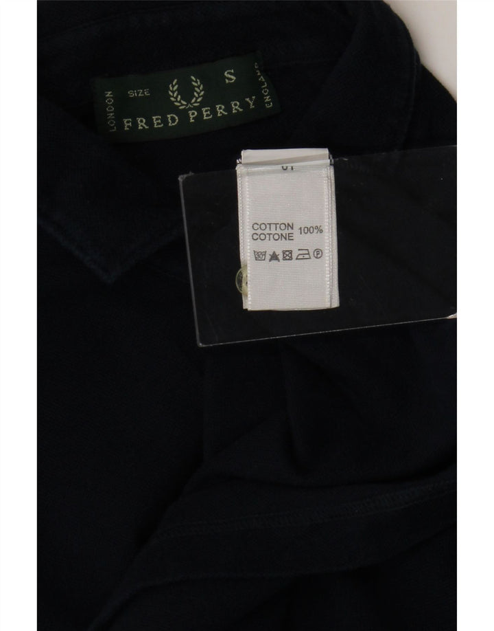 Fred Perry Mens Polo Shirt Small Navy Blue Cotton